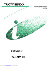 Tricity Bendix TBDW 41 Instruction Book