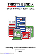 Tricity Bendix AW1050 Operating And Installation Instructions