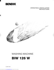 Bendix BIW 126 W Operating And Installation Instructions