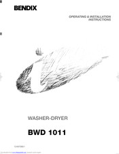 Tricity Bendix BWD 1011 Operating & Installation Instructions Manual