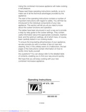 Siemens HF 879 Series Operating Instructions Manual