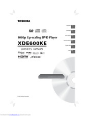TOSHIBA XDE600KE Owner's Manual