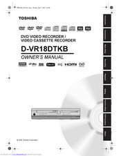 TOSHIBA D-VR18DTKB Owner's Manual