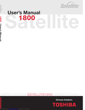 TOSHIBA Satellite 1800 SERIES User Manual