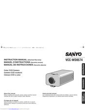 Sanyo VCC-WD8574 Instruction Manual