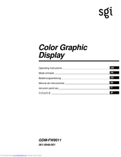 SONY GDM-FW9011 Operating Instructions Manual