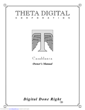 THETA DIGITAL Casablanca Owner's Manual
