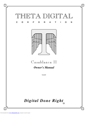 THETA DIGITAL Casablanca II Owner's Manual