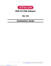 SITECOM CN-105 Installation Manual
