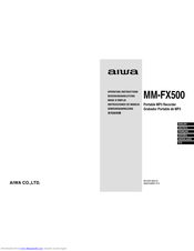 Aiwa MM-FX500 Operating Instructions Manual