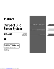 Aiwa XR-MG9 Operating Instructions Manual