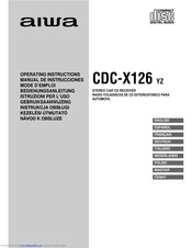 Aiwa CDC-X126 Operating Instructions Manual