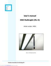 function Innovation & Technology AS KNX MultiLight User Manual