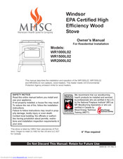 MHSC Windsor WR1500L02 Owner's Manual