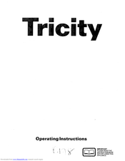 Tricity Bendix Electric Cooker Operating Instructions Manual