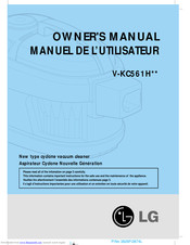 LG V-KC561H Series Owner's Manual