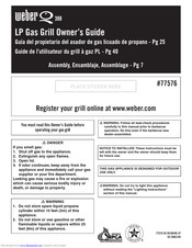 Weber LP Gas Grill Owner's Manual