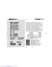 SHARP XL-1600H Operation Manual