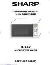 SHARP R-249 Operation Manual With Cookbook