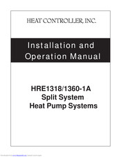 Heat Controller HRE1318-1A Installation And Operation Manual