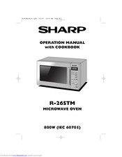 SHARP R-26STM Operation Manual With Cookbook