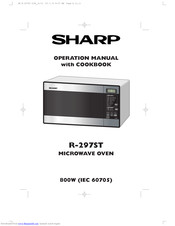 SHARP R-297ST Operation Manual With Cookbook