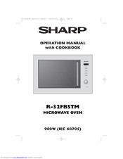 SHARP R-32FBSTM Operation Manual With Cookbook