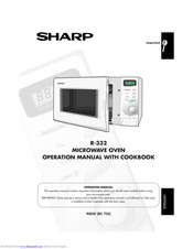 SHARP R-332 Operation Manual With Cookbook