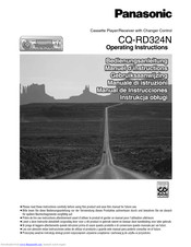 PANASONIC CQ-RD324N Operating Instructions Manual