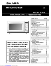 SHARP R-340F Operation Manual And Cooking Manual
