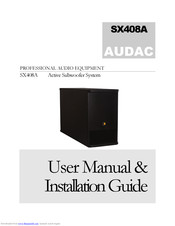 Audac SX408A User Manual & Installation Manual