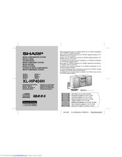 SHARP XL-HP404H Operation Manual