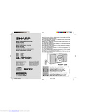 SHARP XL-HP700H Operation Manual