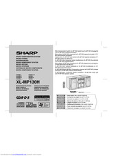 SHARP XL-MP130H Operation Manual