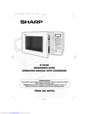 SHARP R-343M Operation Manual With Cookbook