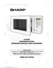 SHARP R-345M Operation Manual With Cookbook