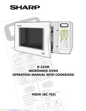 SHARP R-352M Operation Manual With Cookbook