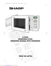 SHARP R-353M Operation Manual With Cookbook