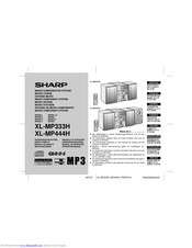 SHARP XL-MP333H Operation Manual