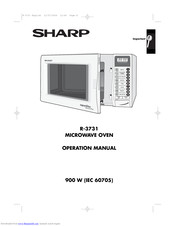 SHARP R-3731 Operation Manual