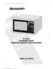 SHARP R-383M Operation Manual With Cookbook