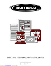 Tricity Bendix CSIE317 Operating And Installation Instructions