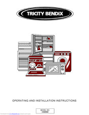 Tricity Bendix CSIE508 Operating And Installation Instructions