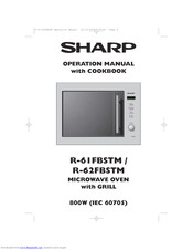 SHARP R-62FBSTM Operation Manual With Cookbook