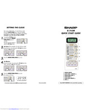 SHARP R-743M Quick Start Manual