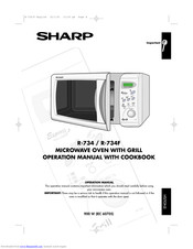 SHARP R-734 Operation Manual With Cookbook