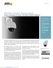 Axis Q60-E PTZ Datasheet