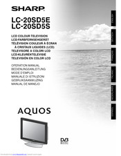 SHARP AQUOS LC-20SD5S Operation Manual