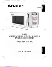 SHARP R-852 Operation Manual