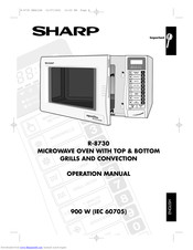 SHARP R-8730 Operation Manual